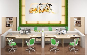 Набор мебели в офис SIMPLE с эргономичными столами и тумбами во Владимире - предосмотр 6